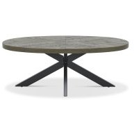 Ellipse Fumed Oak Coffee Table