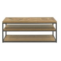 Indus Rustic Oak Open Entertainment Unit Indus Rustic Oak Open Entertainment Unit