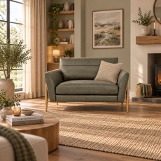 Ercol Forli Snuggler in Leather