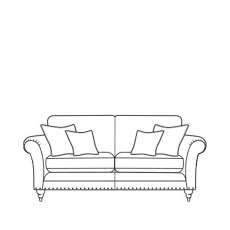 Cleveland 3 Seater Sofa-StandardBk