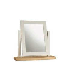 Hampstead Soft Grey and Pale Oak Vanity Mirror Hampstead Soft Grey and Pale Oak Vanity Mirror