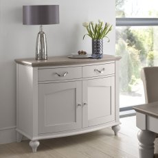 Montreux Washed Oak and Soft Grey Narrow Sideboard