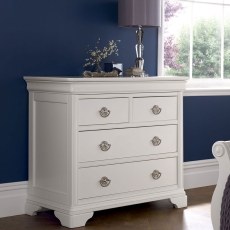 Chantilly White 2 plus 2 Drawer Chest