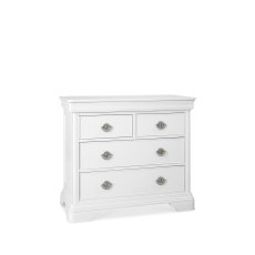 Chantilly White 2 plus 2 Drawer Chest