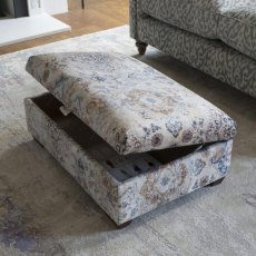 Large Storage Footstool in Fabric
