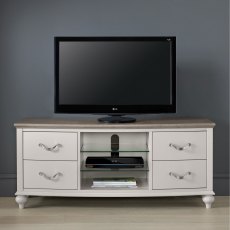 Montreux Washed Oak and Soft Grey Entertainment Unit