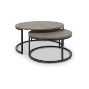 Monroe Silver Grey Nest of Coffee Tables