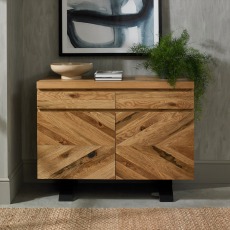 Ellipse Rustic Oak Narrow Sideboard