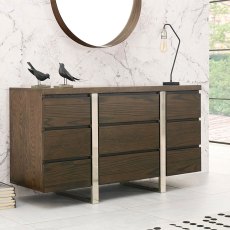 Tivoli Dark Oak Narrow Sideboard