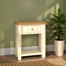 Arundel Ivory Small Console With 1 Draw and Shelf