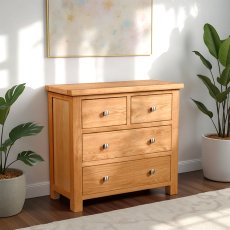 Arundel Light Oak 2 over 2 Chest