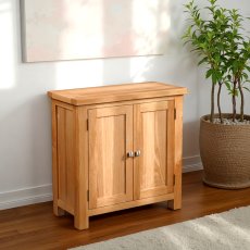 Arundel Light Oak Small Cabinet with 2 door