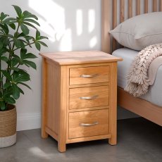 Balmoral 3 Drawer High Bedside