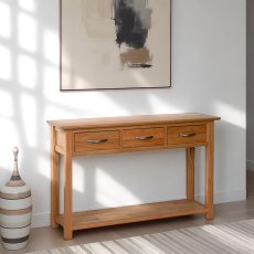 Balmoral 3 Draw Console Table
