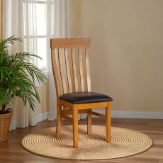 Balmoral Toulouse Chair With Pu Seat Pad