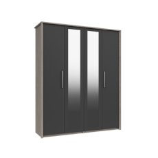 Foxbury Tall 4 Door Robe with 2 Mirrors Foxbury Tall 4 Door Robe with 2 Mirrors