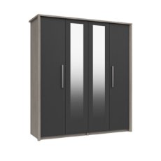 Foxbury 4 Door Robe with 2 Mirrors Foxbury 4 Door Robe with 2 Mirrors
