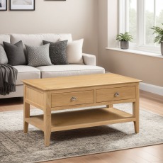Charlton Coffee Table With 2 Drawers Charlton Coffee Table With 2 Drawers