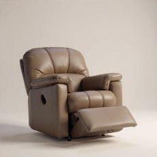 G Plan Chloe Small Recliner Chair in Leather