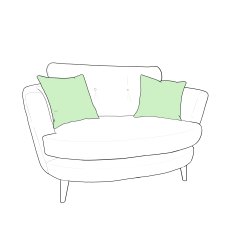 Atlas Oval Cuddler Foam Atlas Oval Cuddler Foam