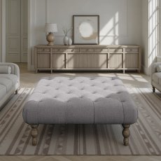 Hyades Deep Buttoned Square Stool Foam