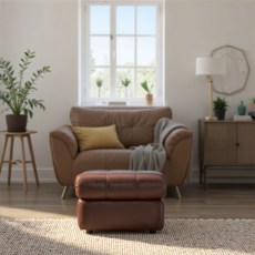 G Plan Chloe Footstool in Leather G Plan Chloe Footstool in Leather