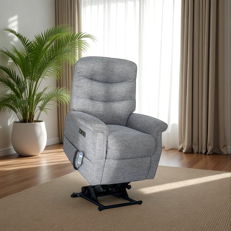 Celebrity Celebrity Hollingwell Grande Riser Recliner in Aquaclean