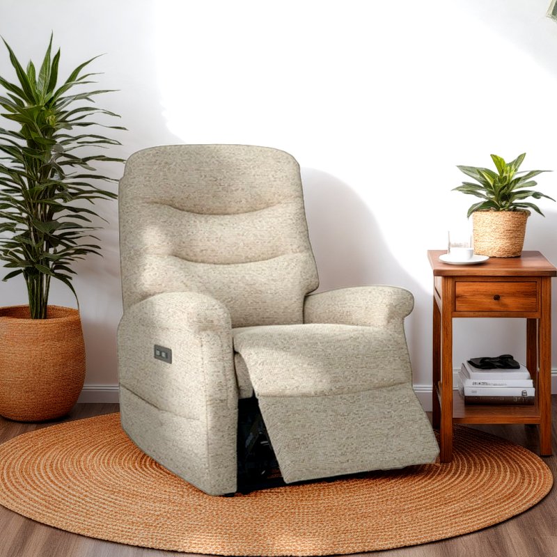 Celebrity Celebrity Hollingwell Standard Recliner Sofa in Aquaclean