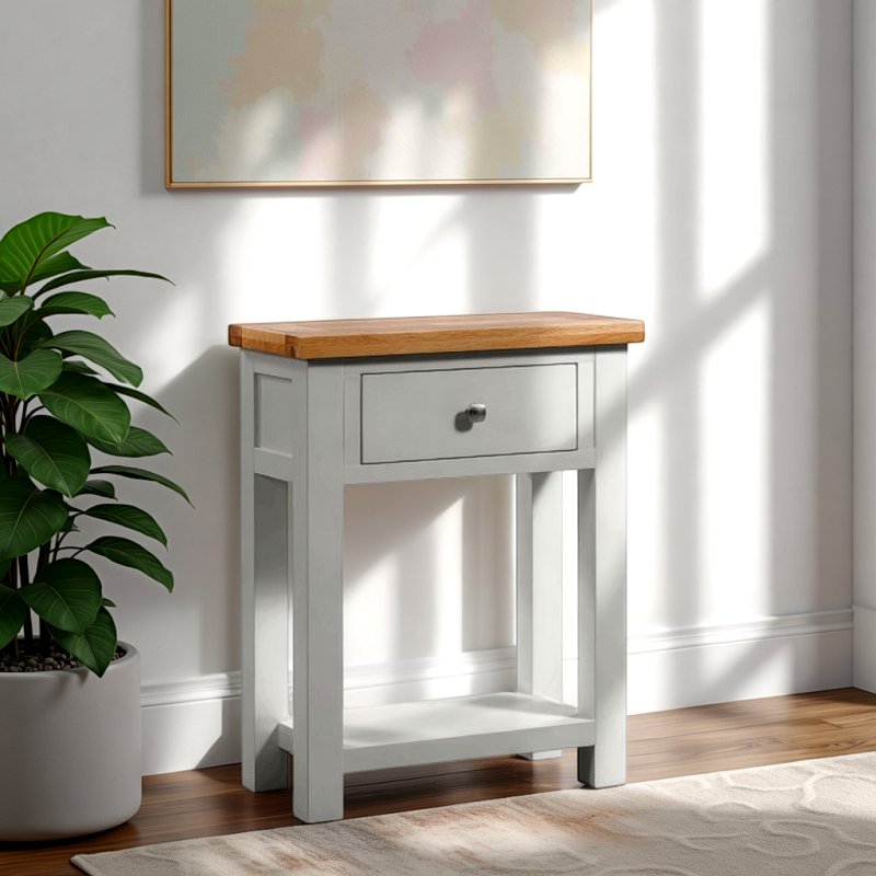 H Collection Arundel Small Console With 1 Draw and Shelf Other Paint Options