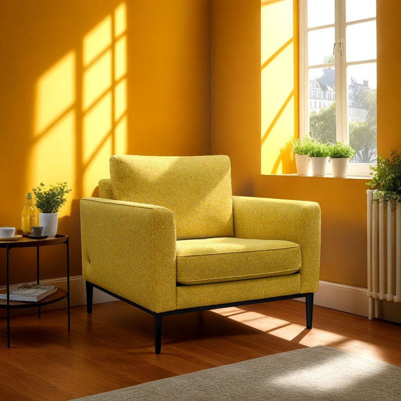 G Plan Vintage G Plan Vintage Ridley Chair In Fabric With Metal Plinth