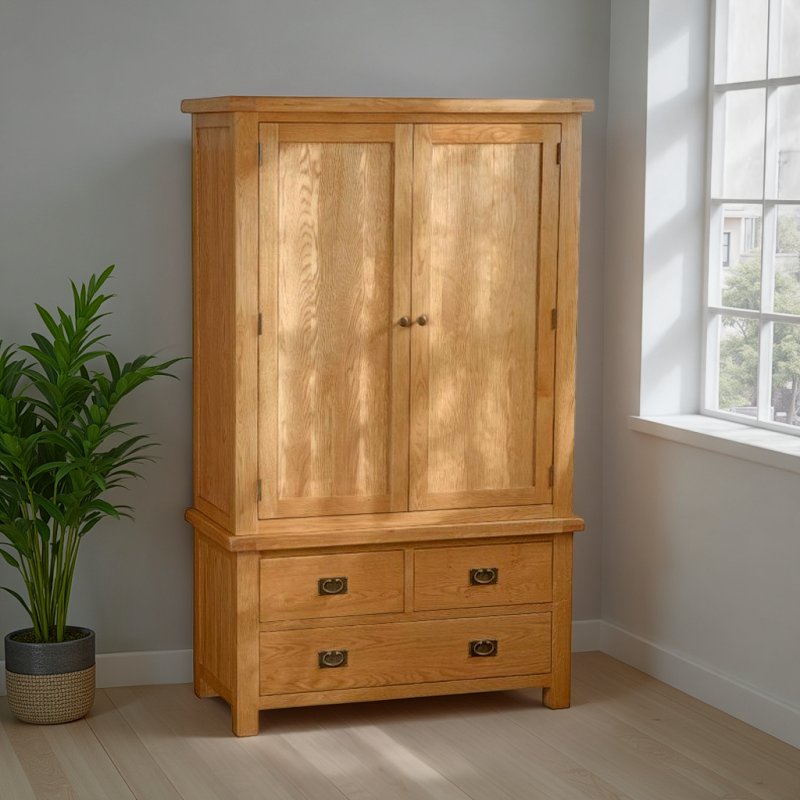 Global Home Salisbury Gents 3 Drawer Wardrobe