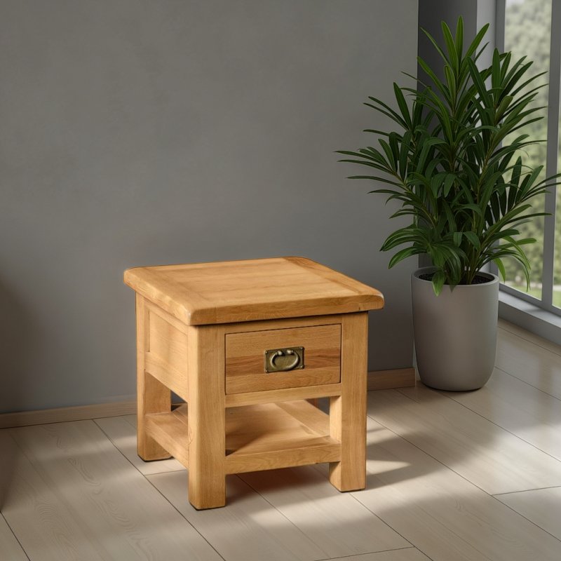 Global Home Salisbury Lamp Table with Drawer