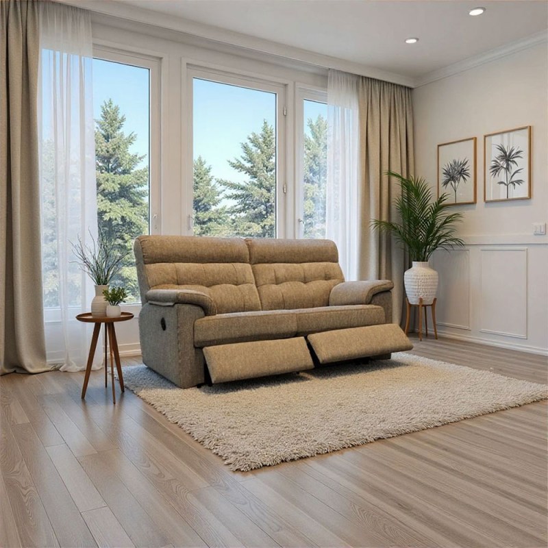 G Plan Laurie Reclining 2 Seater Sofa DBL In Fabric