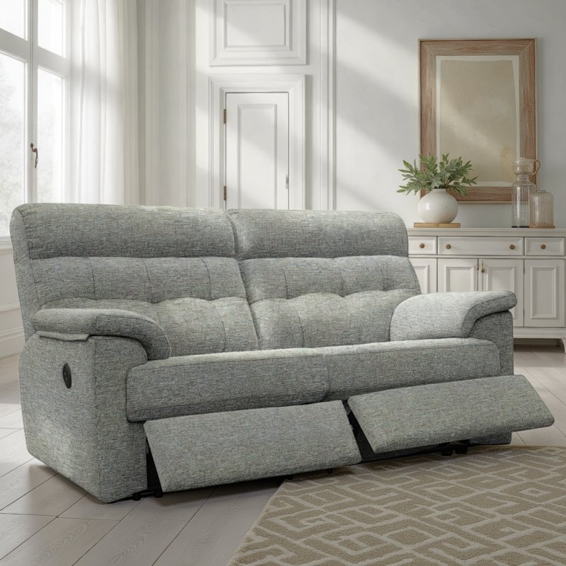 G Plan Laurie Power Reclining 2 Seater Sofa DBL In Fabric