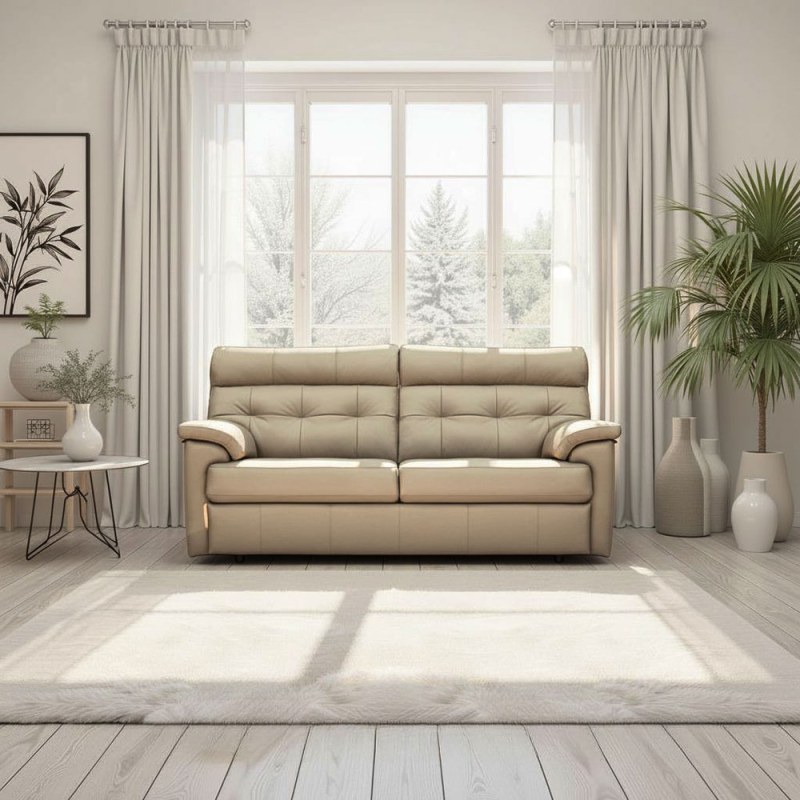 G Plan Laurie 3 Seater Sofa In Leather