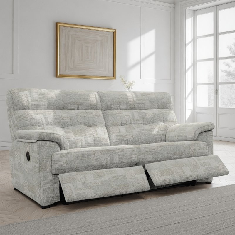 G Plan Laurie Power Reclining 3 Seater Sofa DBL In Fabric