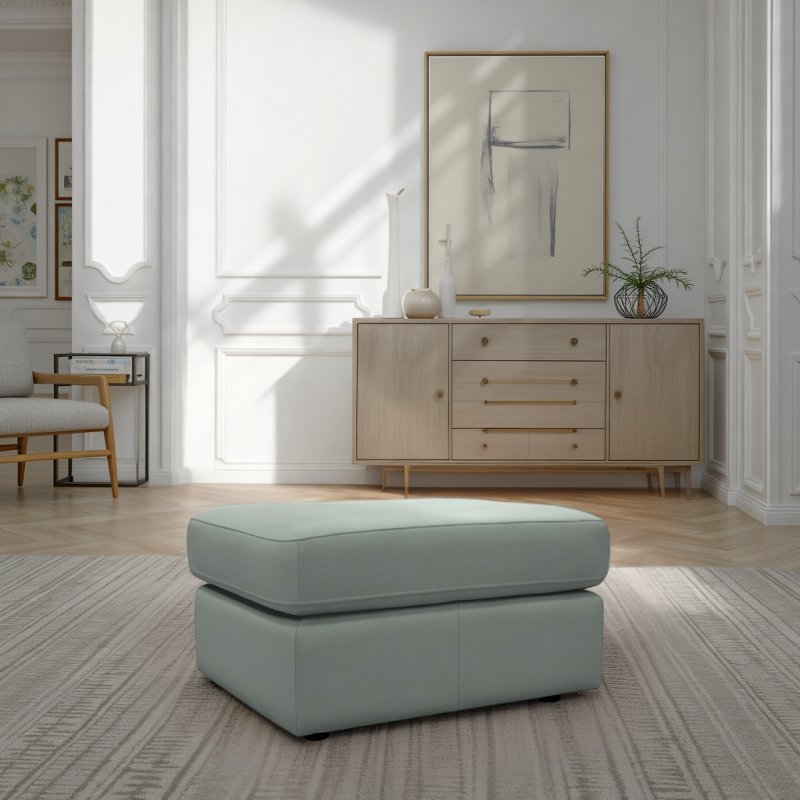 G Plan Laurie Storage Footstool In Leather