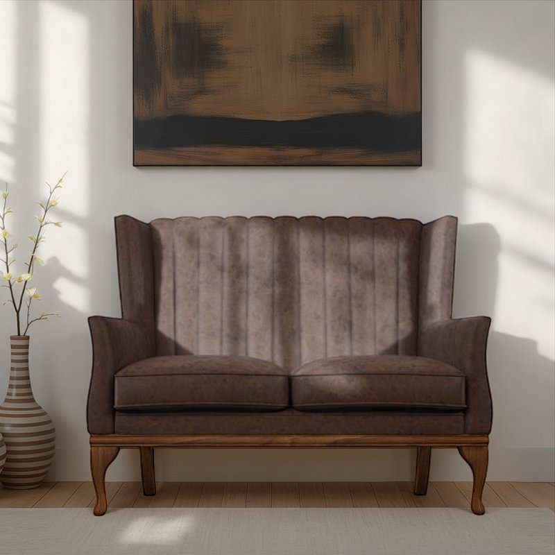 Old Charm Blakeney Compact 2 Seater Sofa in Leather