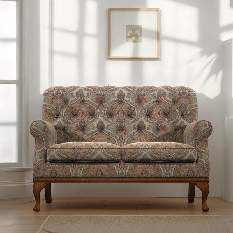 Old Charm Burnham Compact 2 Seater Sofa in Fabric