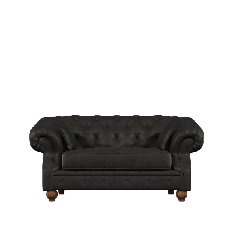 Old Charm Deepdale Love Seat in Leather
