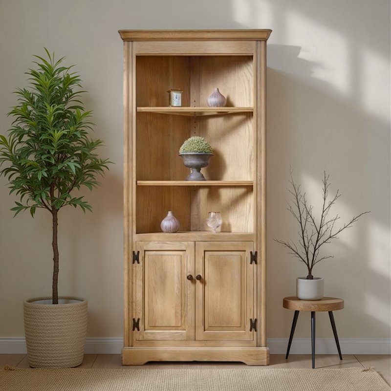 Old Charm Old Charm Open Corner Cabinet