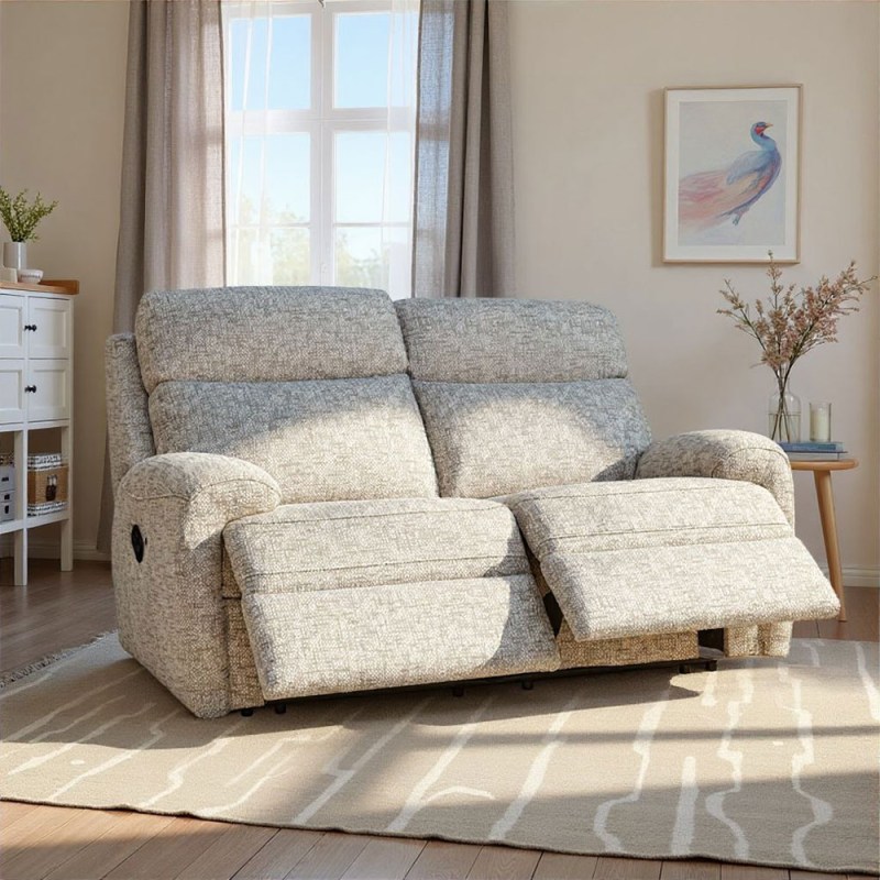 G Plan G Plan Hardy 2 Seater Manual Recliner Sofa In Fabric