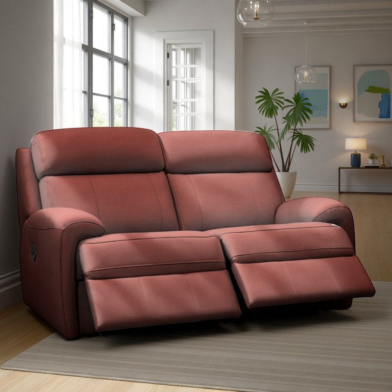 G Plan G Plan Hardy 2 Seater Manual Recliner Sofa In Leather