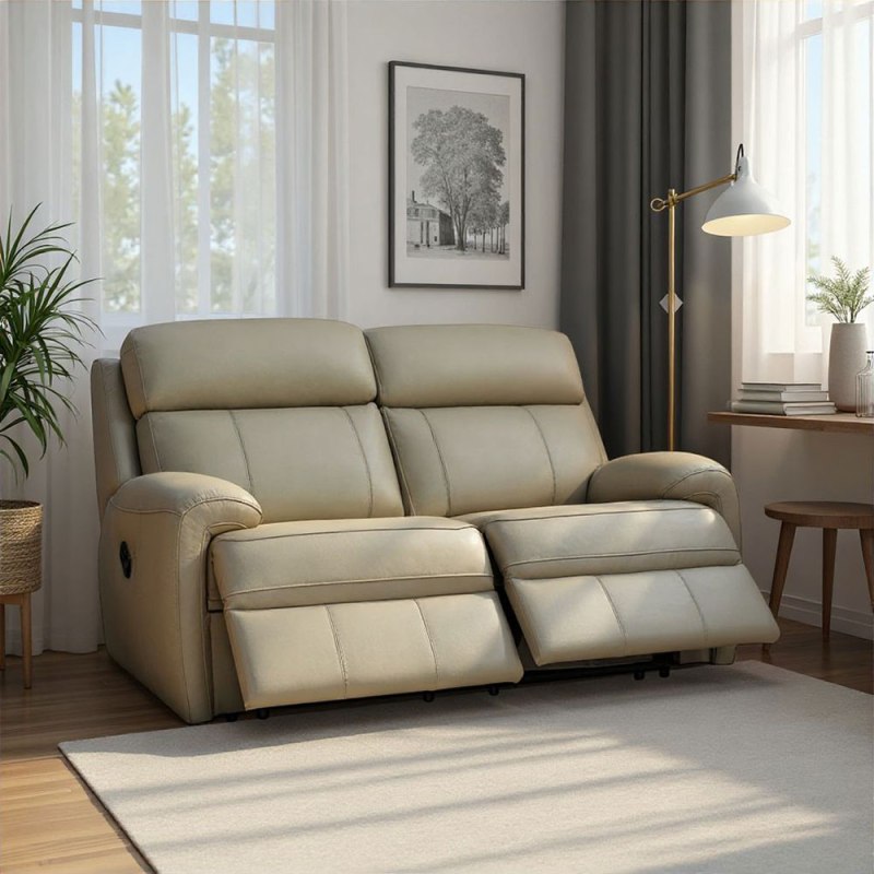 G Plan G Plan Hardy 2 Seater Manual Recliner Sofa In Leather