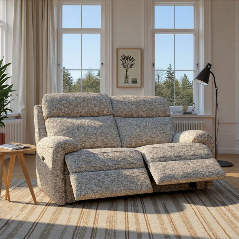 G Plan G Plan Hardy 2 Seater Power Recliner Sofa In Fabric