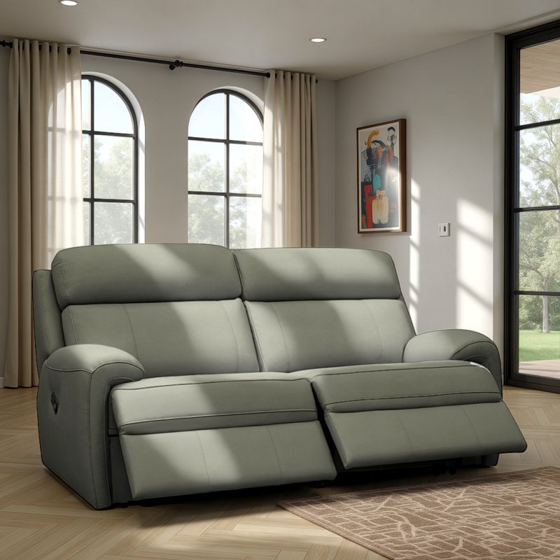 G Plan G Plan Hardy 3 Seater Manual Recliner Sofa In Leather