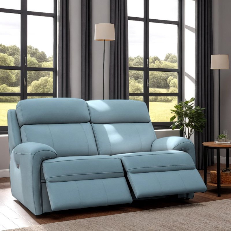 G Plan G Plan Hardy 2 Seater Power Recliner Sofa With Heated Seats Head Rest and Lumbar In Leather