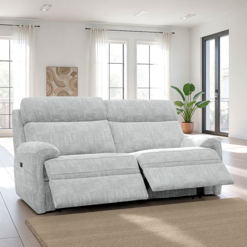 G Plan G Plan Hardy 3 Seater Power Recliner Sofa With Heated Seats Head Rest and Lumbar In Fabric