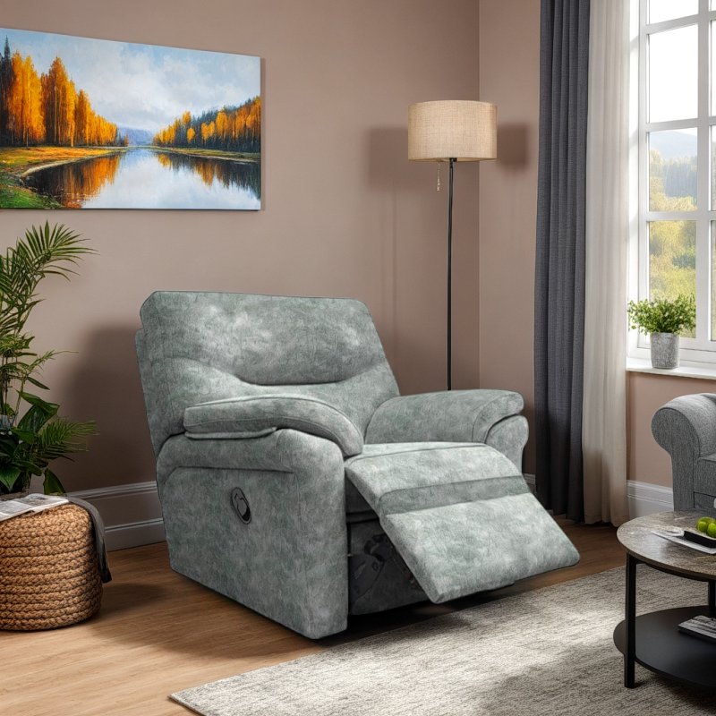 G Plan G Plan Seattle Recliner Chair Heated Seat in Fabric