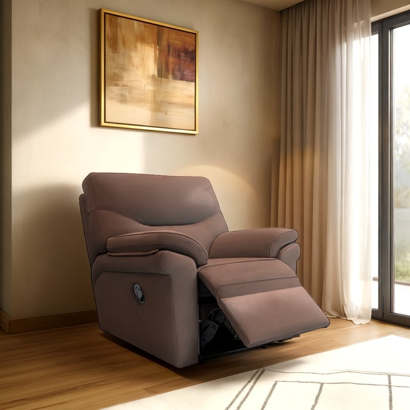 G Plan G Plan Seattle Recliner Chair Heated Seat in Leather